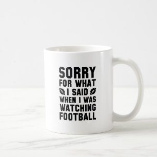 Titta på fotbollen kaffemugg