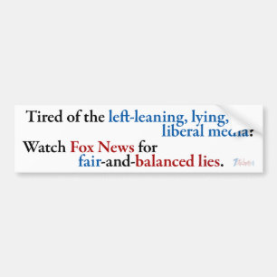 Titta på Fox News Bildekal