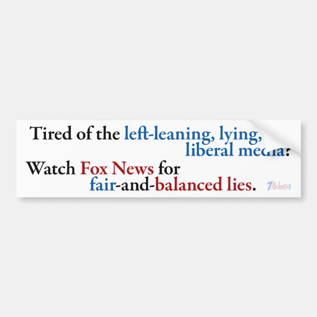 Titta på Fox News Bildekal (Framsidan)