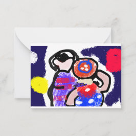 Titta på fyrverkerier anteckningskort