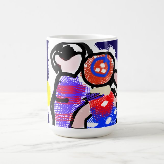 Titta på fyrverkerier kaffemugg (Center)