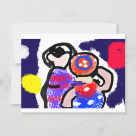 Titta på fyrverkerier vykort