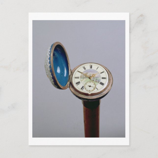 Titta på gadget-käppen (kloisonenamel) vykort (Framsida)
