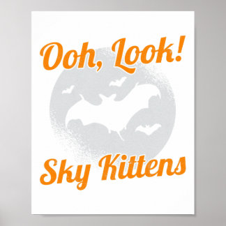 Titta på Himlar Kittens Fladdermus Halloween-Fladd Poster