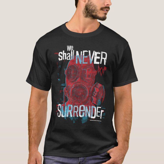 Titta på Hundar legionärsgasmask som vi aldrig ska T Shirt (Framsida)