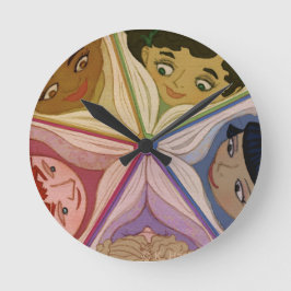 Titta på klockan Bokar Rund Klocka