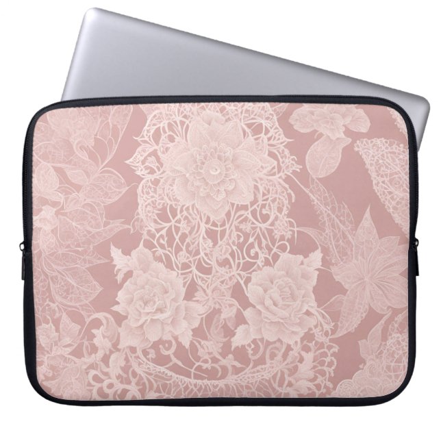 Titta på Lace AI-konst  Laptop Fodral (Framsidan)