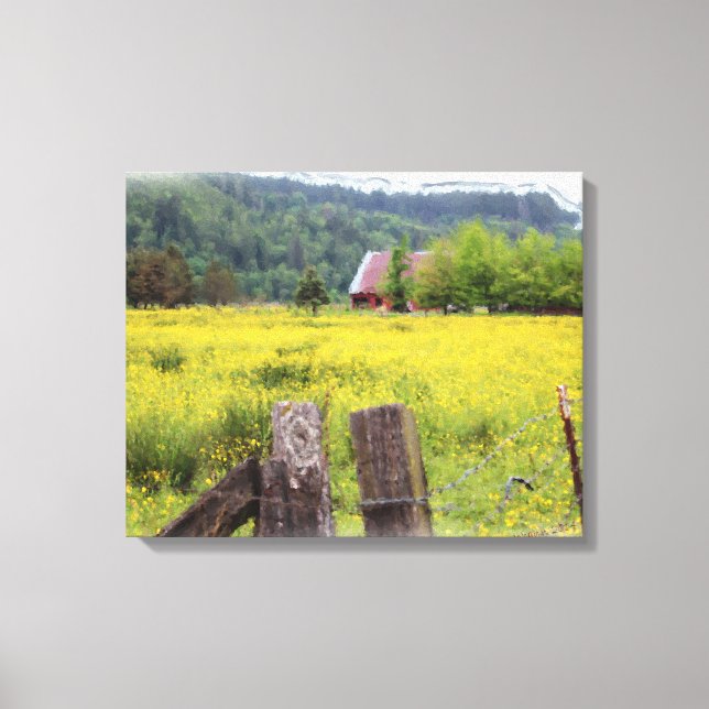 Titta på Lilies of the Fält - Matthew 6:28 Canvastryck (Framsida)