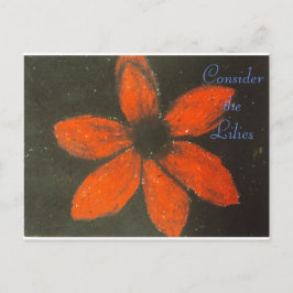 Titta på lilies Scripture Art Romans 8:38-39 Vykort