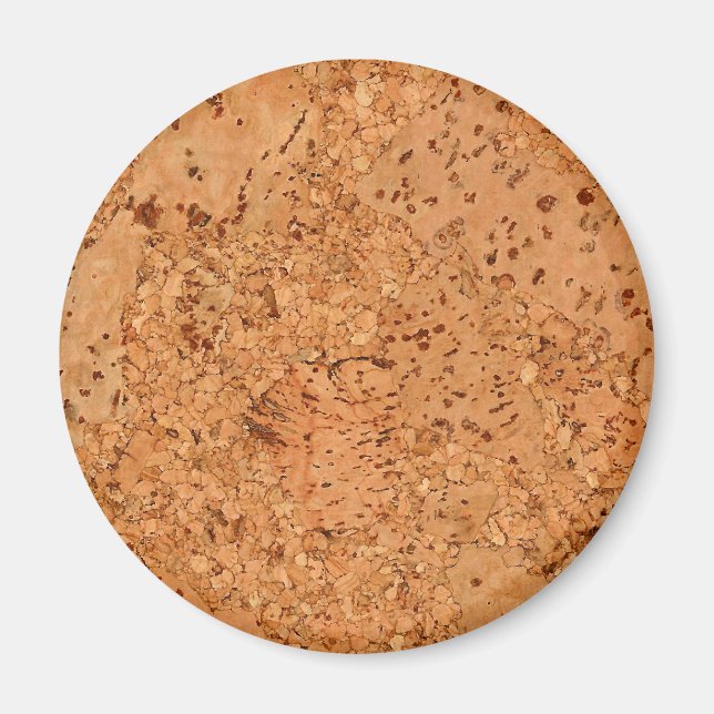 Titta på Macadamia Kork Burl Wood Grain Magnet (Framsidan)