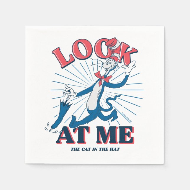 Titta på mig i hatten pappersservett (Framsidan)