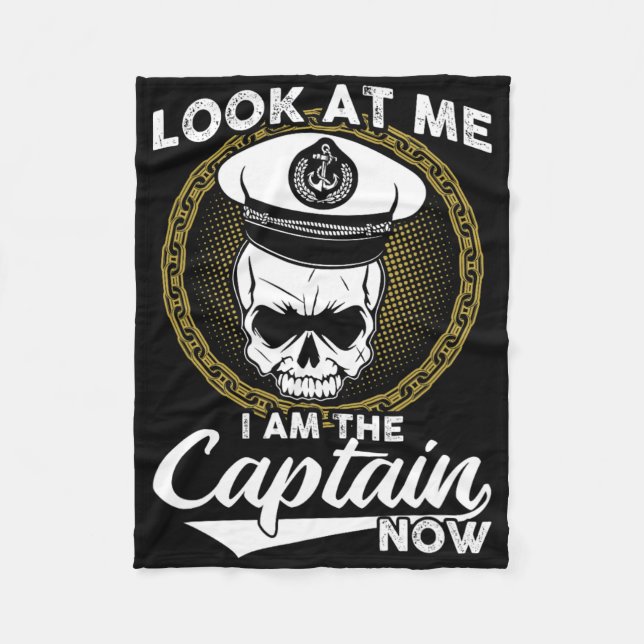 Titta på mig jag är kapten nu fleecefilt (Framsidan)