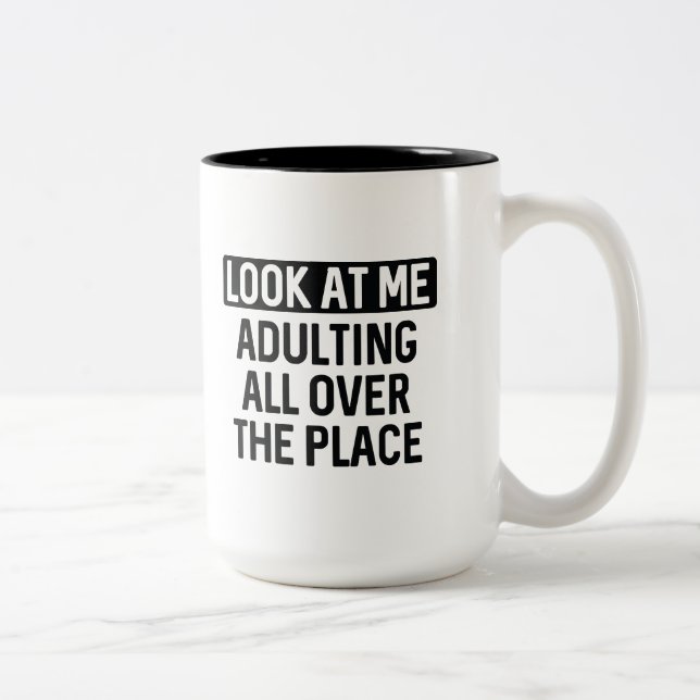 Titta på mig Två-Tonad mugg (Höger)