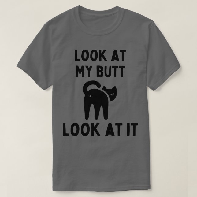 Titta på min knapp. t shirt (Design framsida)