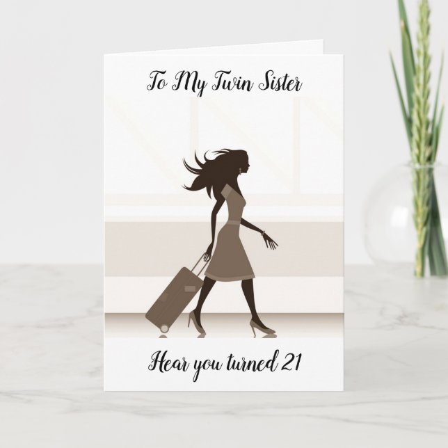 TITTA PÅ MIN TVILLING FÖRBEREDER SIG FÖR **21** KORT (Framsida)