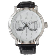 Titta på nummer och dränering av upprätt timglas a