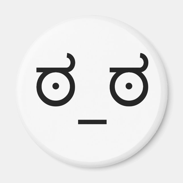 Titta på ogillande. magnet (Framsidan)