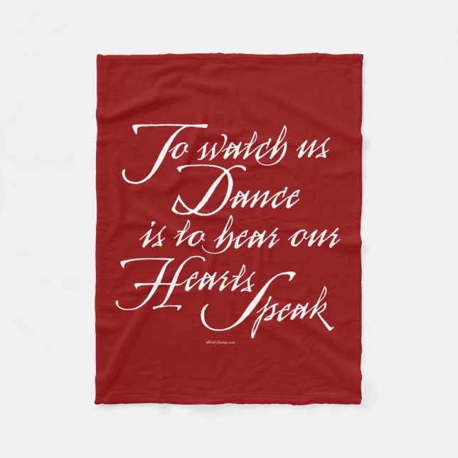 Titta på oss dansa fleecefilt (Framsidan)