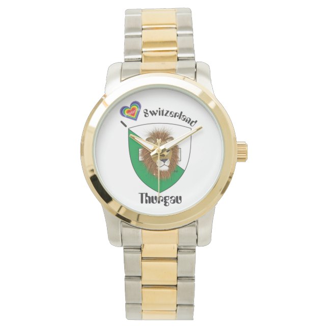 Titta på schweizisk design Thurgau Schweiz Armbandsur (Framsida)