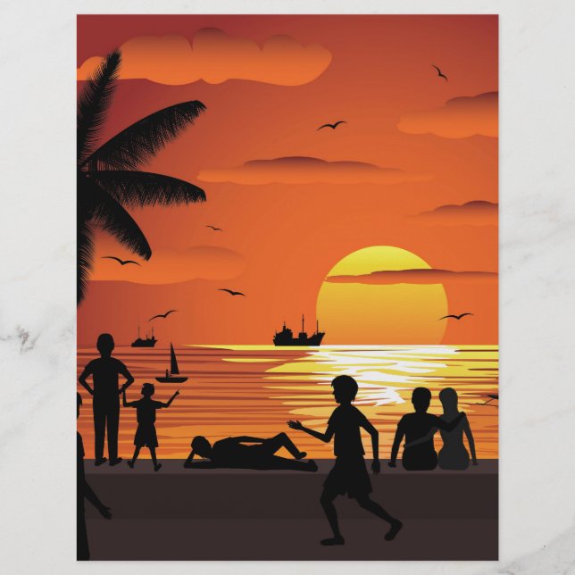 titta på solnedgången (Framsida)