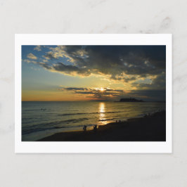 Titta på solnedgången: Enoshima, Japan Postcard Vykort