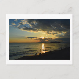 Titta på solnedgången: Enoshima, Japan Postcard Vykort
