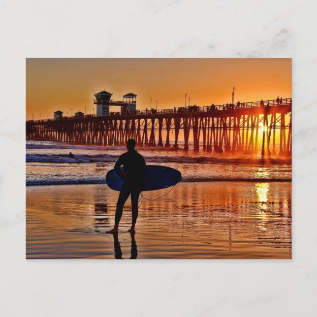 Titta på solnedgången vykort (Framsida)