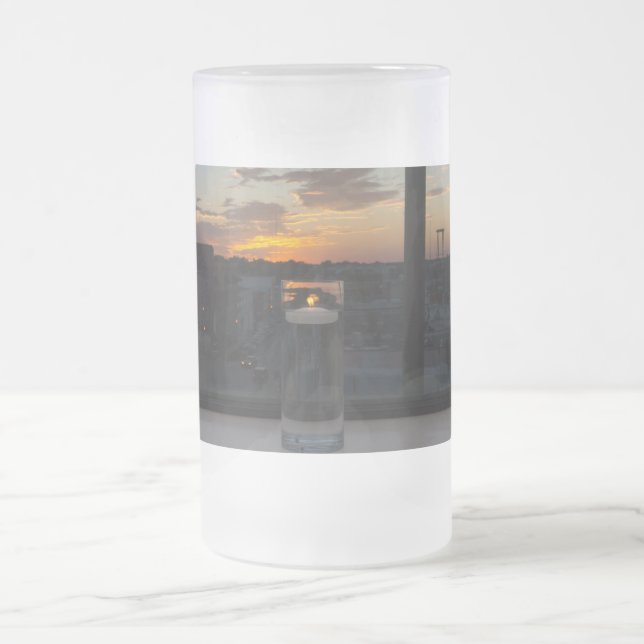 Titta på solnedlagt glasöl Mugg (Center)