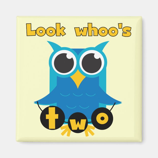 Titta på Vems 2-dagars Tshirts och presenter Magnet (Framsidan)