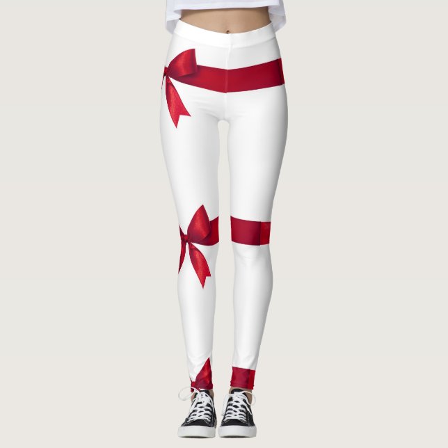 **TITTA "RED ROSETT BAND" PÅ DIN GAL** LEGGINGS (Framsida)