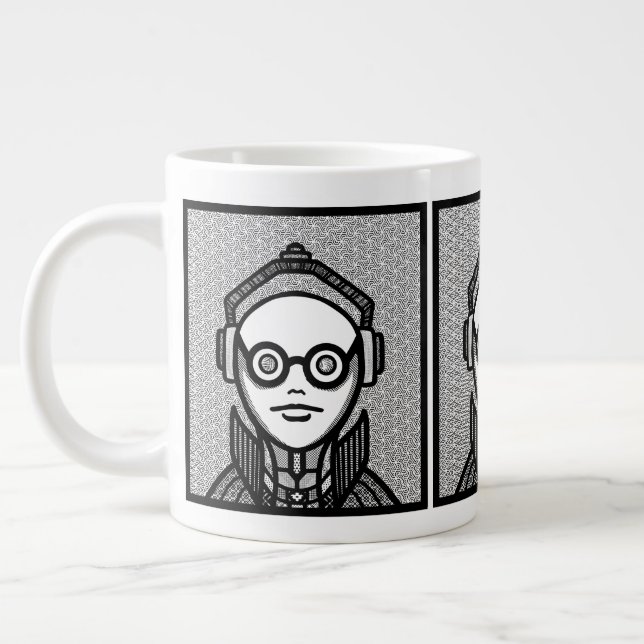 Titta Se i Nyanser Design Jumbo Mugg (Vänster)