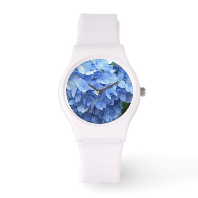 Titta - Sporty - Blue Hydrangea Armbandsur (Framsida)