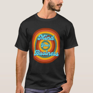 Titta till ditt företag retro t shirt