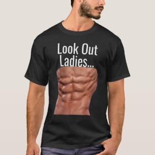 TITTA UT DAM MUSCULAR ABS T SHIRT