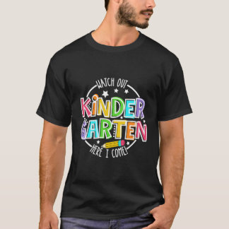Titta ut första klass Rolig åter till skolan Pojka T Shirt