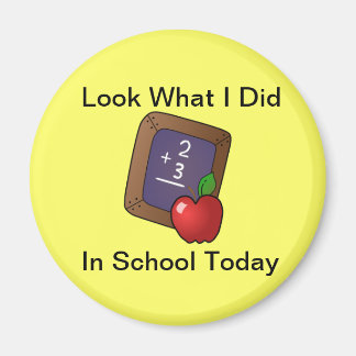 Titta vad jag gjorde i skolmagnet magnet