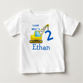 Titta vem som är 1 2 3 andra födelsedagsbilen tee shirt