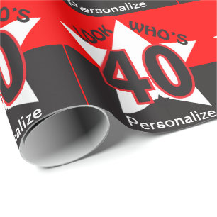Titta vem som är 40 - födelsedag presentpapper