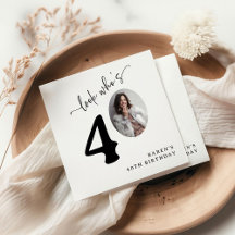 Titta vem som är 40! Modern foto 40-årsdag