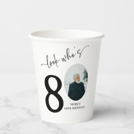 Titta vem som är 80! Modern foto 80-årsdag