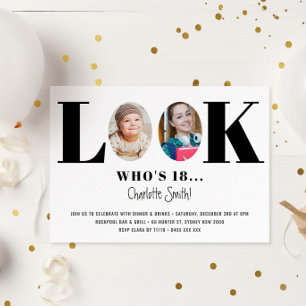 Titta vem som är födelsedag, foptoinbjudan inbjudningar