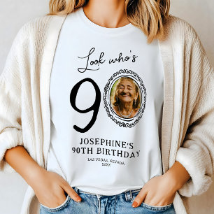 Titta vem som är nittio 90:e födelsedag t shirt