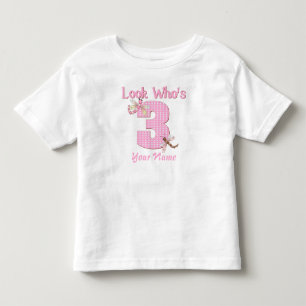 Titta vem som är tre rosa drakeflilja. tee