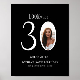 Titta vem som är trettio Photo 30års födelsedag Vä Poster