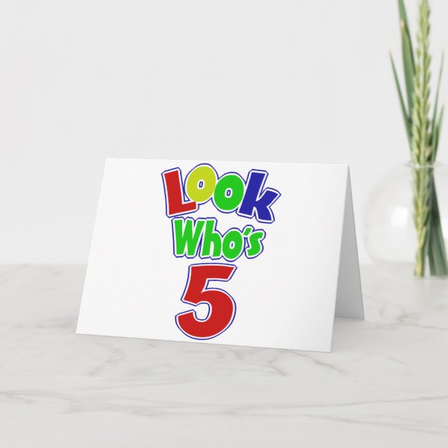 Titta vem som fyller 5 kort (Framsida)