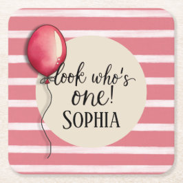 Titta vem som fyller en år underlägg papper kvadrat