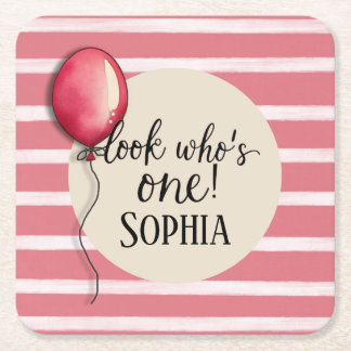 Titta vem som fyller en år underlägg papper kvadrat