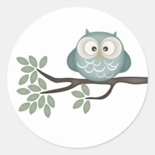 Titta vem som har en Baby {Teal} Stickers Runt Klistermärke