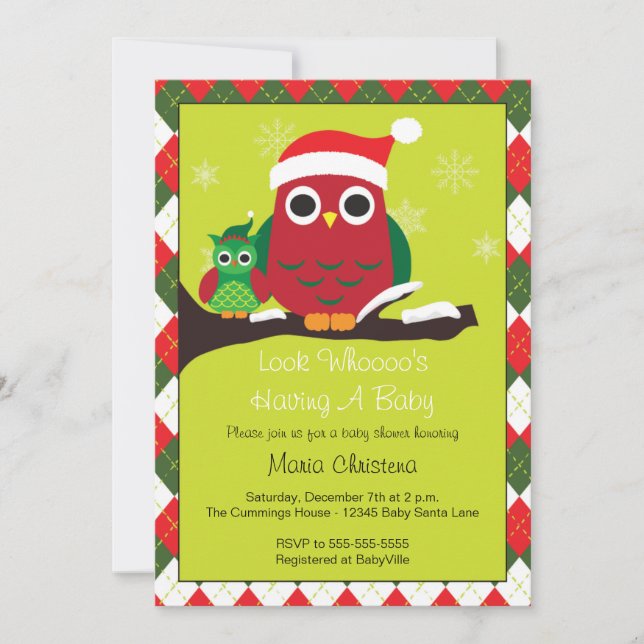 Titta vem som har en inbjudan till babyskor. (Framsida)