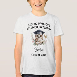 Titta vem som tar examen från förskolan Owl Kids T Shirt